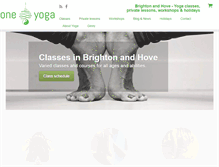 Tablet Screenshot of one-yoga.co.uk