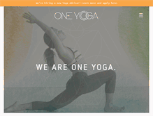 Tablet Screenshot of one-yoga.org